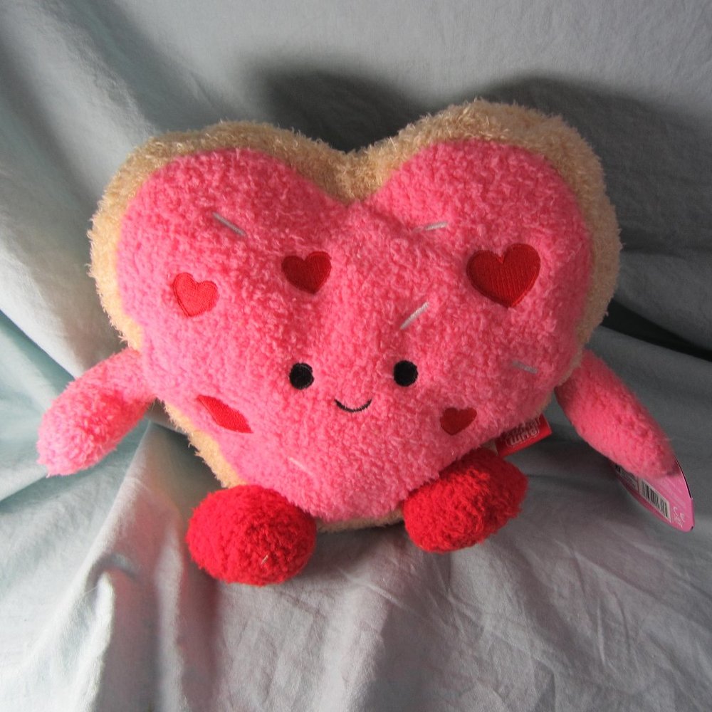 3 for $60 - plush 7.5" Kellytoy Russ Bum Bumz valentine cookie NWT (T207)
